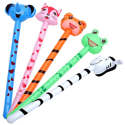 SAFIGLE 5 StüCk Aufblasbare Tier-StäBe - Bunte Aufblasbare Spielzeuge FüR Kinder, Ideal FüR Partys Und Spiele, Pvc-Material, Spaß FüR Jedes Kind SAFIGLE 5 StüCk Aufblasbare Tier-StäBe - Bunte Aufblasbare Spielzeuge FüR Kinder, Ideal FüR Partys Und Spiele, Pvc-Material, Spaß FüR Jedes Kind von SAFIGLE