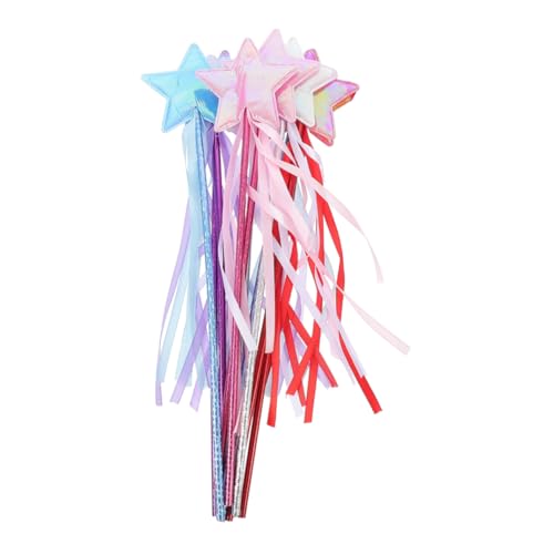 SAFIGLE 5Stücke Feenstab Handheld Zauberstab für Glitzernde Feenstäbe in Verschiedenen Farben für Halloween Weihnachten Geburtstagsfeiern und Cosplay Events von SAFIGLE