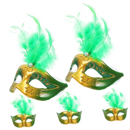 SAFIGLE 5St kleine Prinzessinnenmaske Karneval-Cupcake-Topper Mini-Mardi-Gras-Maske Spielzeuge Halloween-Party-Maske Minimaske für Puppen Feder Ragdoll Lieferungen schmücken Kind bilden von SAFIGLE