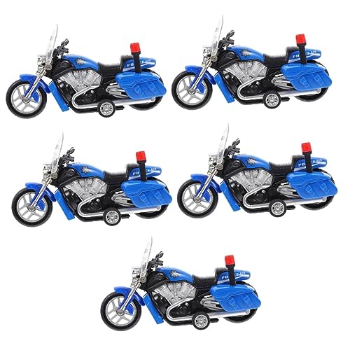 SAFIGLE 5st Motorrad Spielzeug Kleine Spielzeugmotorräder Leichtmetall-motorradmodell Reibungsgetriebenes Motorrad Rennen Push-and-go-Motorrad Kind Kleines Spielzeug Junge Legierung von SAFIGLE