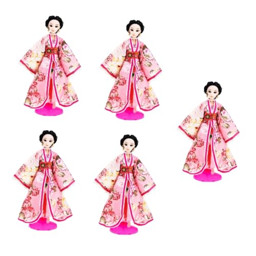 SAFIGLE 5st OMG Puppen Süße Mädchenfigur Kimono-Figur Asiatische Geisha-Puppe Kimono-puppenfigur Geisha-Statue Geisha-Kimono-Puppe Geisha-Figuren Ken-Puppe Stoff Baby Weihnachten Als Puppe von SAFIGLE
