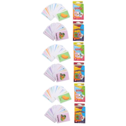 SAFIGLE 6 Sätze Früherziehungskarten Entwicklungsspielzeug Für Kleinkinder Baby-laufklammer Spielzeug Für Babys Kidcraft-spielset Spielzeug Für Kinder Farbkasten Puzzle Vorschule von SAFIGLE