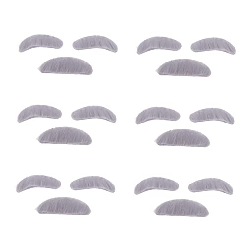 SAFIGLE Simulation Faux Eyebrow Kit 6 Sets Selbstklebend Für Party Dress up Spiele von SAFIGLE