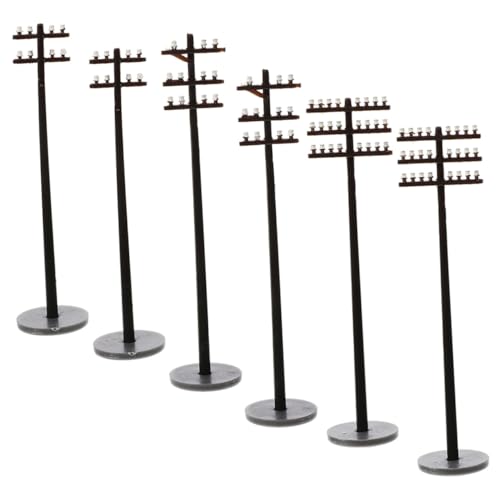 SAFIGLE 6 Stück Maßstab Kunststoffmodell für Sand Eisenbahntisch DIY Mikro Landschaften Realistische Baustellen Miniaturen von SAFIGLE