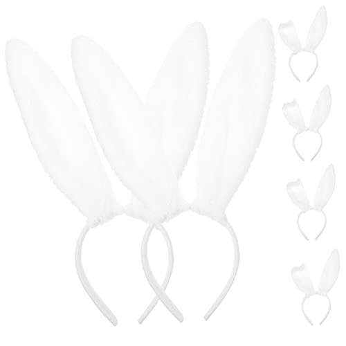 SAFIGLE 6 Stück Plüsch Kaninchenohren Haarband Lustige Bunny Ohr Haarreifen für Kostümparty Festivals und Feiertage für Mädchen und von SAFIGLE