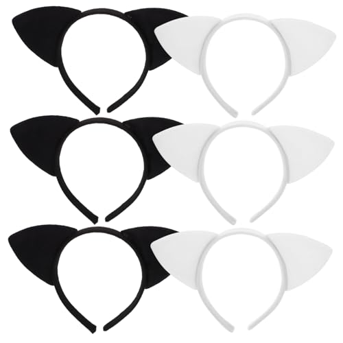 SAFIGLE 6 Stück Teiliges Katzenohren Haarband Plüsch Kopfband mit Süßem Tierohren Design für Partys Kostüme und Festliche Dekorationen Bequem und Langlebig für Cosplay und Events SAFIGLE 6 Stück Teiliges Katzenohren Haarband Plüsch Kopfband mit Süßem Tierohren Design für Partys Kostüme und Festliche Dekorationen Bequem und Langlebig für Cosplay und Events von SAFIGLE
