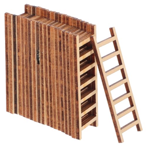 SAFIGLE 60 STK Simulations Leiter Mikro-Landschaftsleiter Simulation Mini-Leiter winzige Möbel Holzleiter Dekoration DIY Dekoration Holzleiter Simulationsleiter Mini-Hausleitern hölzern von SAFIGLE