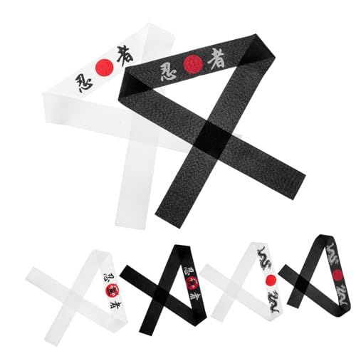 SAFIGLE 6Stücke Teiliges Samurai Stirnband für Japanisches Kostümzubehör für Geburtstagsfeiern Kochanlässe und Themenveranstaltungen aus Bequemem Gefertigt SAFIGLE 6Stücke Teiliges Samurai Stirnband für Japanisches Kostümzubehör für Geburtstagsfeiern Kochanlässe und Themenveranstaltungen aus Bequemem Gefertigt von SAFIGLE