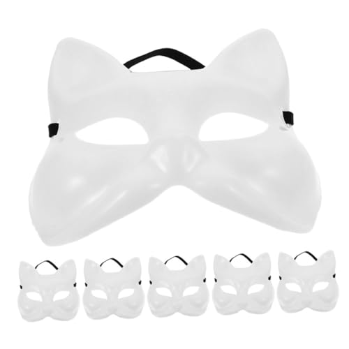 SAFIGLE 6Stücke Unbemalte Fuchsmasken Selbermachen Maskerade Party Masken Für Frauen DIY Handbemalbare Maske Requisiten Für Karneval Cosplay SAFIGLE 6Stücke Unbemalte Fuchsmasken Selbermachen Maskerade Party Masken Für Frauen DIY Handbemalbare Maske Requisiten Für Karneval Cosplay von SAFIGLE