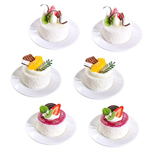 SAFIGLE 6pcs Künstliche Kuchen Modell Gefälschte Brot Spielzeug Künstliche Lebensmittel Dekoration Für Spielen Lebensmittel Kuchen Toer Display von SAFIGLE