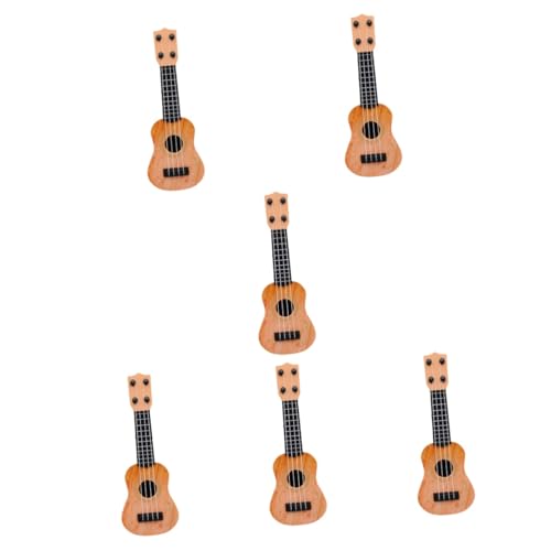 SAFIGLE 6st Mini-Ukulele Baby Musikinstrumente Simulations-Ukulele Babyspielzeug Spielzeug Für 5-jährige Mädchen Musikinstrument Geschenk Spielzeuge Plastik Gitarrengurt Kind Erwachsener von SAFIGLE