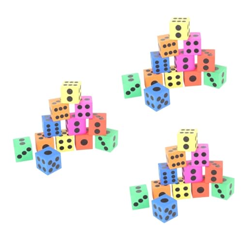 SAFIGLE Lernspielzeug 72 STK Spielzeug Würfeln Partybevorzugung Jumbo-Würfel Spiel Würfel Puzzle von SAFIGLE