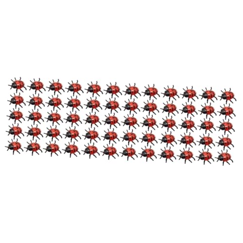 SAFIGLE 75 STK PVC-Simulation Marienkäfer Plüsch für Kinder Tier Modelle Marienkäfer knifflige Requisite Halloween knifflige Requisiten künstlich falsche Spinne das Biest schmücken Raupe von SAFIGLE