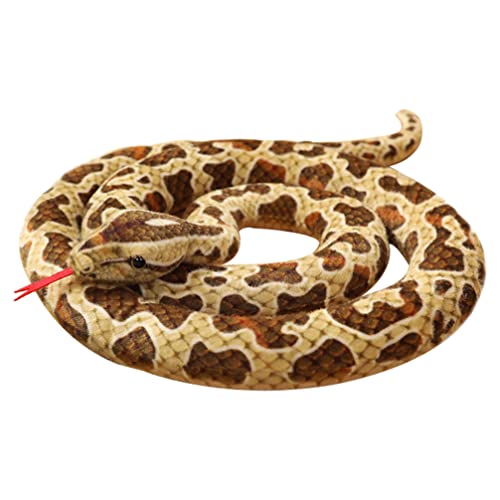 SAFIGLE 78. 6 Zoll Großes Plüsch-Schlangen-Python-Spielzeug Gefülltes Tier-Python-Schlangenkissen-Puppenspielzeug Gefälschtes Schlangenmodell Für Kinder Erwachsene Geburtstagsfeier von SAFIGLE