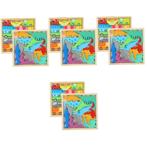 SAFIGLE 8 Kartons Puzzle für Kinder kinderspielzeug Kinderpuzzle Denksportspielzeug Dinosaurier-Rätsel für Kleinkinder Spielset für Kinder Lernspielzeug für Kinder passendes Spielzeug von SAFIGLE