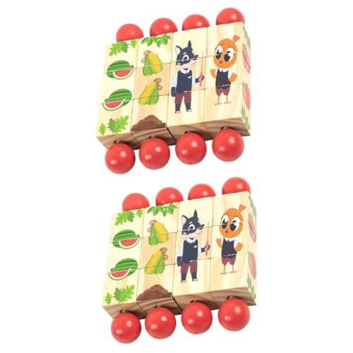 SAFIGLE Lernspielzeug 8 STK bausteine ​​für Kinder Puzzles aus Holz drehen & Spielzeug Kinder rätsel Drehpuzzle aus Holz rotierende Stichsäge aus Holz hölzern Blöcke Werkzeug Kleinkind von SAFIGLE