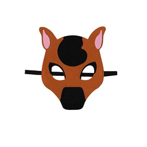 SAFIGLE 8 Stück Halbmasken für halloween masken halloweenmaske adventsgeschenke hallowen masks mask Fuchsmaske Ziege Hundemaske Tiermaske für Cosplay-Versorgung von SAFIGLE