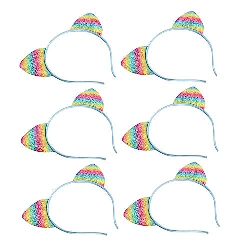 SAFIGLE 8 Stück Teiliges Katzenohren Haarband für Regenbogen Glitzer Kopfschmuck für Partys und Tägliches Katzengeburtstagsfeiern und Anlässe SAFIGLE 8 Stück Teiliges Katzenohren Haarband für Regenbogen Glitzer Kopfschmuck für Partys und Tägliches Katzengeburtstagsfeiern und Anlässe von SAFIGLE