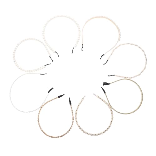 SAFIGLE 8 Stück Teiliges Vintage Haarschmuck mit Perlen für Damen Haarreifen für Partys Hochzeiten und Cosplay Stilvolle Haaraccessoires für von SAFIGLE