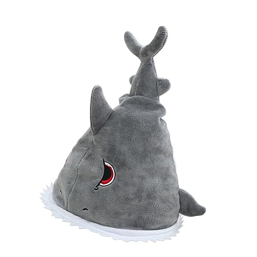 SAFIGLE Adorable Shark Headgear Kuscheliger Partyhut Karneval Kostüm Foto Requisite Unisex Komfortabel Für Erwachsene von SAFIGLE