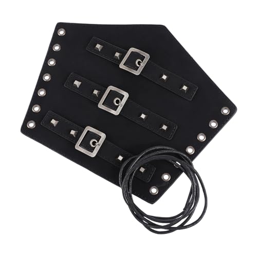 SAFIGLE Armschutz Reitarmbänder Persönlichkeitsarmband Punk-Armbänder Schwarz Kunstleder gesteppt pädiprotect Rollenspiele Mode-Accessoire Punk-Handgelenk Armschienen für Armbänder Black SAFIGLE Armschutz Reitarmbänder Persönlichkeitsarmband Punk-Armbänder Schwarz Kunstleder gesteppt pädiprotect Rollenspiele Mode-Accessoire Punk-Handgelenk Armschienen für Armbänder Black von SAFIGLE