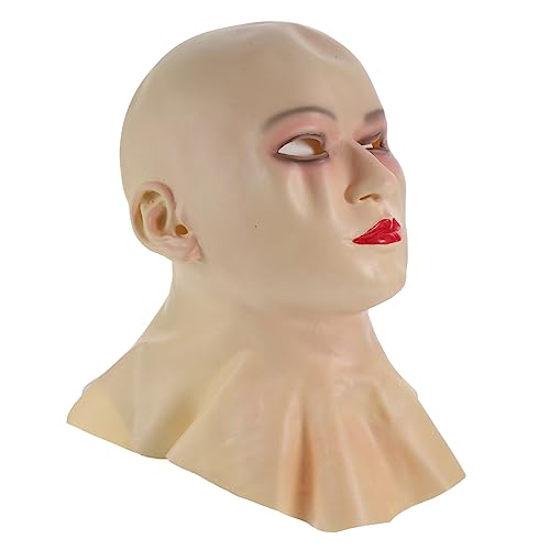 SAFIGLE Bald Beauty Cosplay für Halloween Realistische Kopfmaske für Kostüme Unisex Leicht für Karneval und Festliche Anlässe SAFIGLE Bald Beauty Cosplay für Halloween Realistische Kopfmaske für Kostüme Unisex Leicht für Karneval und Festliche Anlässe von SAFIGLE