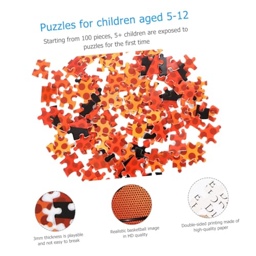 SAFIGLE Basketball-Puzzle Rätsel für Erwachsene Puzzle-Papier juguetes adultos Bildung Puzzle Bodenrätsel Puzzles für Erwachsene Spielzeug Dekompressionsversorgung runden Tierkreis von SAFIGLE