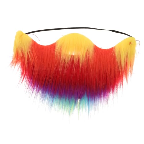 SAFIGLE Bunter Fake Schnurrbart für Cosplay und Karneval Weicher Langlebiger Kunstbart mit Realistischem Look für Party Kostüm LGBT Pride Fasching und Verkleidung SAFIGLE Bunter Fake Schnurrbart für Cosplay und Karneval Weicher Langlebiger Kunstbart mit Realistischem Look für Party Kostüm LGBT Pride Fasching und Verkleidung von SAFIGLE