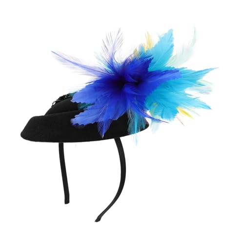 SAFIGLE Bunter Fascinator Hut für Damen Bequemes Kopfstück für Hochzeiten Partys und Vielseitiges Haarschmuck Accessoire mit Langlebigem Design Farbverlauf Regenbogenfarben für Braut und von SAFIGLE