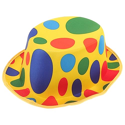 SAFIGLE Clown Hut für Partys Hochwertige Clown Kopfbedeckung für Damen und Herren Leicht Atmungsaktiv für Bühnenaufführungen Kostümpartys von SAFIGLE