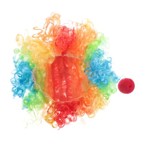 SAFIGLE Clown-kostüm, Halloween, Cosplay, Clown-perücke Und Nase, Rollenspiel-kostüm Für Halloween-zirkuspartys, Rollenspiel-zubehör SAFIGLE Clown-kostüm, Halloween, Cosplay, Clown-perücke Und Nase, Rollenspiel-kostüm Für Halloween-zirkuspartys, Rollenspiel-zubehör von SAFIGLE