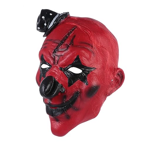 SAFIGLE Clown-maske Neuheit Halloween Clown-kostüm Gruselige Clownmasken Maskerade-party-maske Kostüme Horror-zombie-kostüm Halloween Für Erwachsene Böse Clownsmaske Leistung Emulsion Rot SAFIGLE Clown-maske Neuheit Halloween Clown-kostüm Gruselige Clownmasken Maskerade-party-maske Kostüme Horror-zombie-kostüm Halloween Für Erwachsene Böse Clownsmaske Leistung Emulsion Rot von SAFIGLE