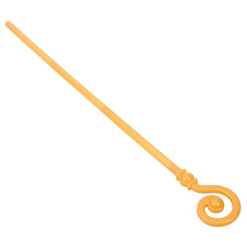 SAFIGLE Das Des Cosplay Rohrstock Stütze Halloween-gehstock Zuckerrohr Kostüm Halloween Cosplay Zuckerrohr Requisite Cosplay-spazierstock Rohrstütze Golden Plastik von SAFIGLE