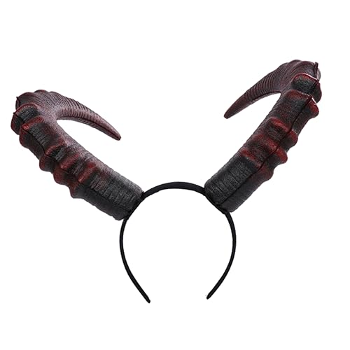 SAFIGLE Devil Horn Haarreif Halloween Kopfschmuck Karneval Party Kostüm Zubehör Unisex Stirnband Teufelshörner für Cosplay Fest Dekoration SAFIGLE Devil Horn Haarreif Halloween Kopfschmuck Karneval Party Kostüm Zubehör Unisex Stirnband Teufelshörner für Cosplay Fest Dekoration von SAFIGLE