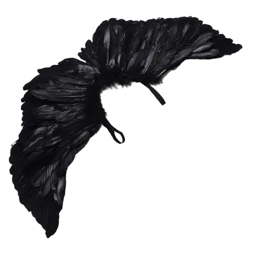 SAFIGLE Die Flügel des Teufel Fotorequisiten für Weihnachten Partyflügel engel kostüm zubehör Flügel Cosplay Geburtstagsdekorationsflügel Halloween-Accessoires Gänsefedern Black SAFIGLE Die Flügel des Teufel Fotorequisiten für Weihnachten Partyflügel engel kostüm zubehör Flügel Cosplay Geburtstagsdekorationsflügel Halloween-Accessoires Gänsefedern Black von SAFIGLE