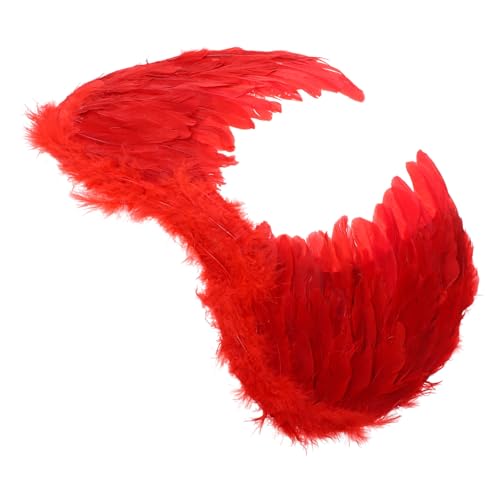 SAFIGLE Engelsflügel Cosplay Flügel Party Kostüm Rote Federflügel Bühnenrequisit für Tanz Geburtstag Performance Mädchen SAFIGLE Engelsflügel Cosplay Flügel Party Kostüm Rote Federflügel Bühnenrequisit für Tanz Geburtstag Performance Mädchen von SAFIGLE