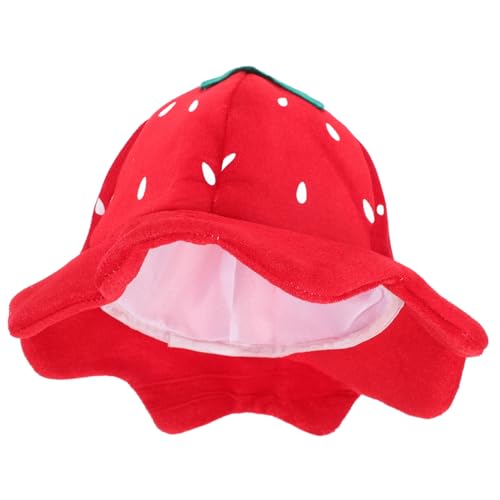 SAFIGLE Erdbeer Hut für Halloween und Karneval Lustige Kopfbedeckung für Cosplay und Partys Kreative und Farbenfrohe Dekoration für Kinderkostüme und Foto Requisiten SAFIGLE Erdbeer Hut für Halloween und Karneval Lustige Kopfbedeckung für Cosplay und Partys Kreative und Farbenfrohe Dekoration für Kinderkostüme und Foto Requisiten von SAFIGLE