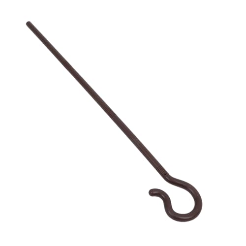 SAFIGLE Ergonomischer Gehstock für Halloween Cosplay Requisiten für Bühnenaufführungen Kostümzubehör für und Partys Brauner Zauberstab für Aufregende Darbietungen von SAFIGLE