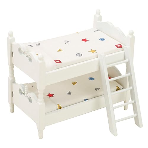 SAFIGLE Etagenbetten Möbel Holz Puppenhaus Etagenbett Spielzeug Miniatur-Etagenbett Puppen-Etagenbett Mini-Etagenbett Mini-Hausbett Mini-Bett Puppenhaus SAFIGLE Etagenbetten Möbel Holz Puppenhaus Etagenbett Spielzeug Miniatur-Etagenbett Puppen-Etagenbett Mini-Etagenbett Mini-Hausbett Mini-Bett Puppenhaus von SAFIGLE