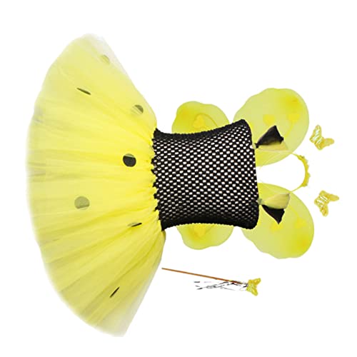 SAFIGLE Flared Tüll Kleid für Mädchen mit Bubble Rock Festliches Kostüm für Jahre Sommerkleid für Partys und Besondere Anlässe Schwarz Flügelset SAFIGLE Flared Tüll Kleid für Mädchen mit Bubble Rock Festliches Kostüm für Jahre Sommerkleid für Partys und Besondere Anlässe Schwarz Flügelset von SAFIGLE