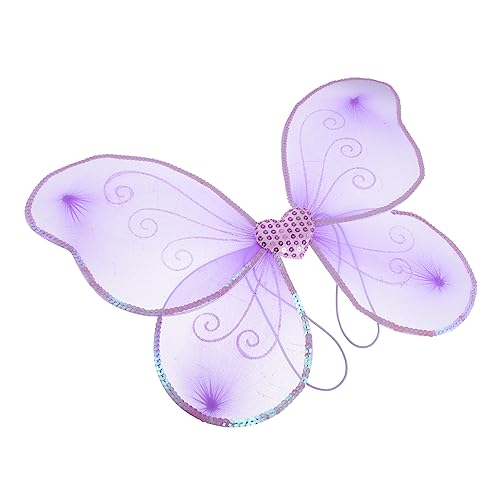 SAFIGLE Flügel Fee Schmetterlingsflügel Für Mädchen Frauen Schmetterlingskostüm Schmetterlinge Feenflügel Stoff Lavendel SAFIGLE Flügel Fee Schmetterlingsflügel Für Mädchen Frauen Schmetterlingskostüm Schmetterlinge Feenflügel Stoff Lavendel von SAFIGLE