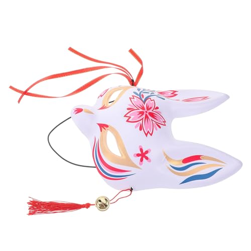 SAFIGLE Fuchs Dämonenmaske Halbgesichts Tiermaske Halloween Fuchsmaske Halloween Maske Kimono Maske Masken Gesichtsmaske Schnabelmaske Halloween Katze Cosplay Maske Kostüm von SAFIGLE