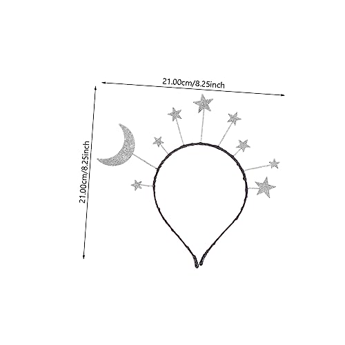 SAFIGLE Glitzerndes Stern Mond Haarband Damen Party Haarschmuck Leicht Bequem Festlich Für Karneval Maskerade Cosplay SAFIGLE Glitzerndes Stern Mond Haarband Damen Party Haarschmuck Leicht Bequem Festlich Für Karneval Maskerade Cosplay von SAFIGLE