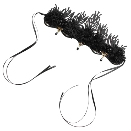 SAFIGLE Gothic Krone Haarband für Halloween Einzigartiges Stirnband mit Fantasievollem Design für Kostümparty Cosplay und Besondere Anlässe Schwarz von SAFIGLE