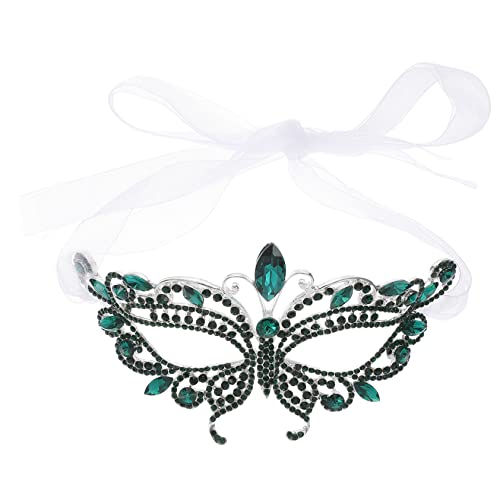 SAFIGLE Halbe Gesichts maske halbe Maskerade-Masken schmücken Karneval Maskerade Kostüm halloween masken halloweenmaske halbe Gesichtsmaske für Frauen Party-Maske Strasssteine Green SAFIGLE Halbe Gesichts maske halbe Maskerade-Masken schmücken Karneval Maskerade Kostüm halloween masken halloweenmaske halbe Gesichtsmaske für Frauen Party-Maske Strasssteine Green von SAFIGLE