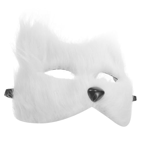 SAFIGLE Halbgesicht Fuchsmaske für Cosplay Einzigartige Maske für Maskerade Halloween und Partys Design Auffälliges Kostümzubehör von SAFIGLE