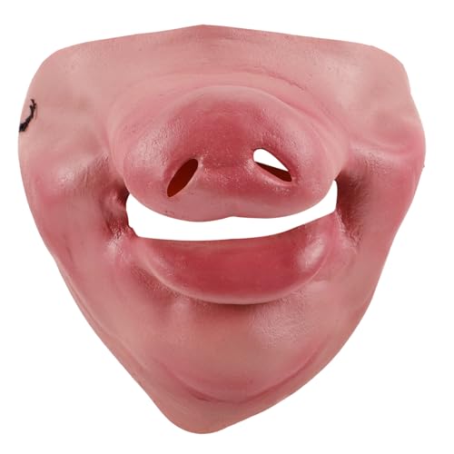 SAFIGLE Halbgesicht Schweinenase Verkleidungszubehör für Halloween Kostümpartys und Cosplay Realistische Simulation Schweinenase für Tierkostüme und Festlichkeiten von SAFIGLE
