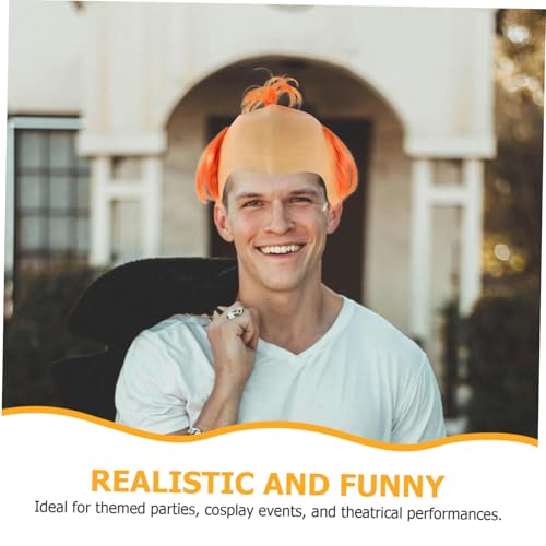 SAFIGLE Halbglatze Perücke Für Erwachsene Neuartige Kostümperücke Aus Leichtem Material Für Halloween Cosplay Und Party-auftritte Mit Realistischem Glatzeneffekt SAFIGLE Halbglatze Perücke Für Erwachsene Neuartige Kostümperücke Aus Leichtem Material Für Halloween Cosplay Und Party-auftritte Mit Realistischem Glatzeneffekt von SAFIGLE