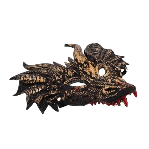 SAFIGLE Halloween Drachen Maske Vollgesichts Cosplay Tierkopf Leicht PU Material Für Halloween Party Karneval Erwachsene von SAFIGLE