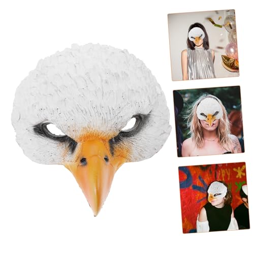 SAFIGLE Halloween Erwachsene Tiermaske PU Cosplay Vogelgesicht Maskerade Verstellbar Für Karneval Fasching Bühnenauftritt von SAFIGLE